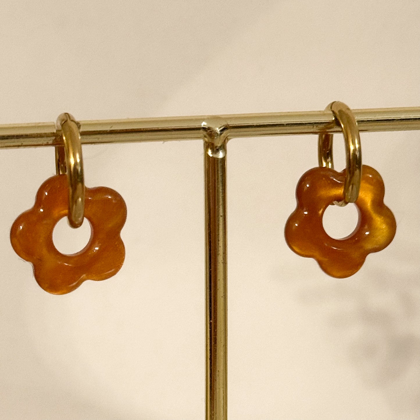 Rebajas -20% Pendientes Flor Ámbar (2 colores)