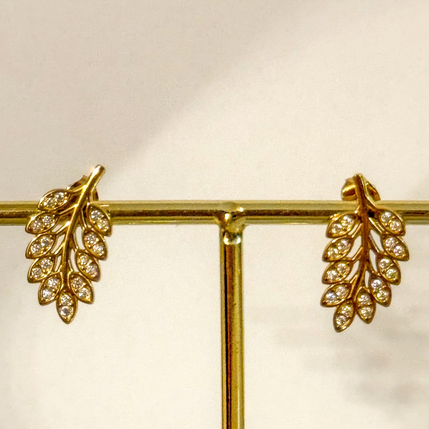 Look Hoja Dorada brillo(Anillo adjustable)