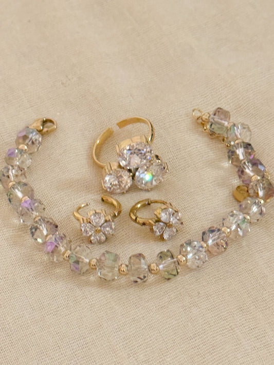 Anillo Viena Luz Ajustable (tres brillos)