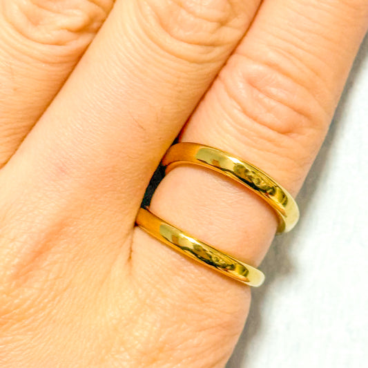 Rebajas -20% Anillo Doble Arco – Talla única(17-18)