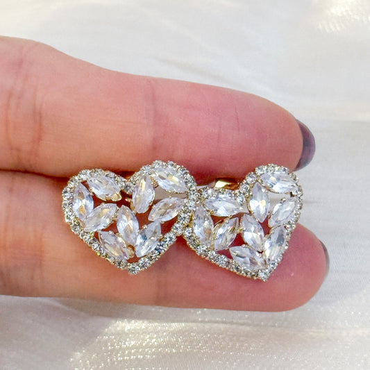 Pendientes Corazón Brillo (Corazón Cristalado Luminoso)