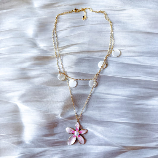 Collar Flor de Cerezo (nacado)