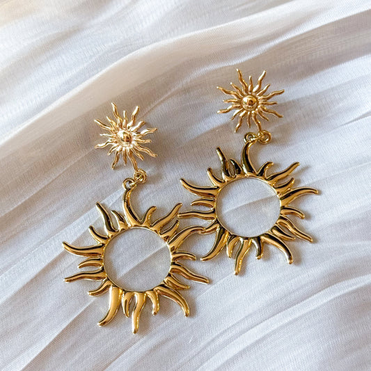 Pendientes Soleil Apolo (Sol Dorado)