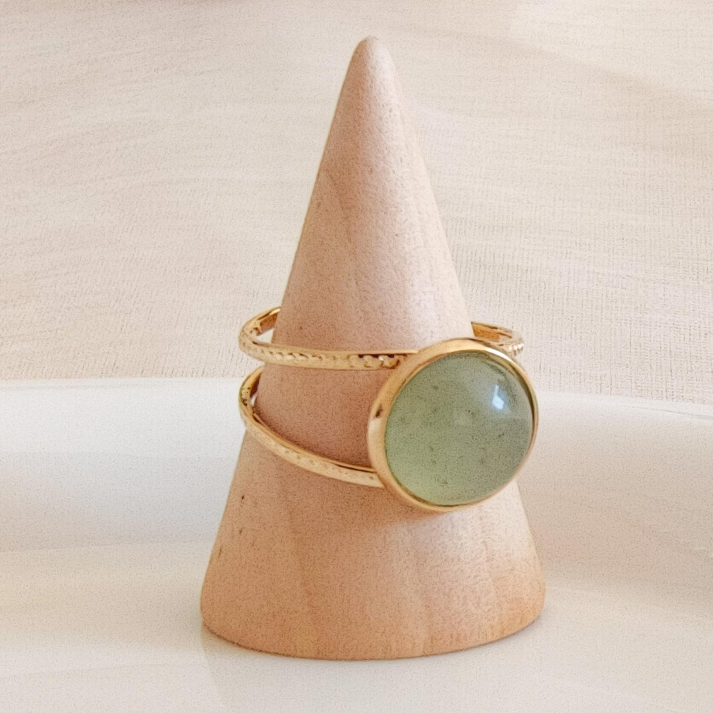 Anillo piedra original ajustable - serie jardín