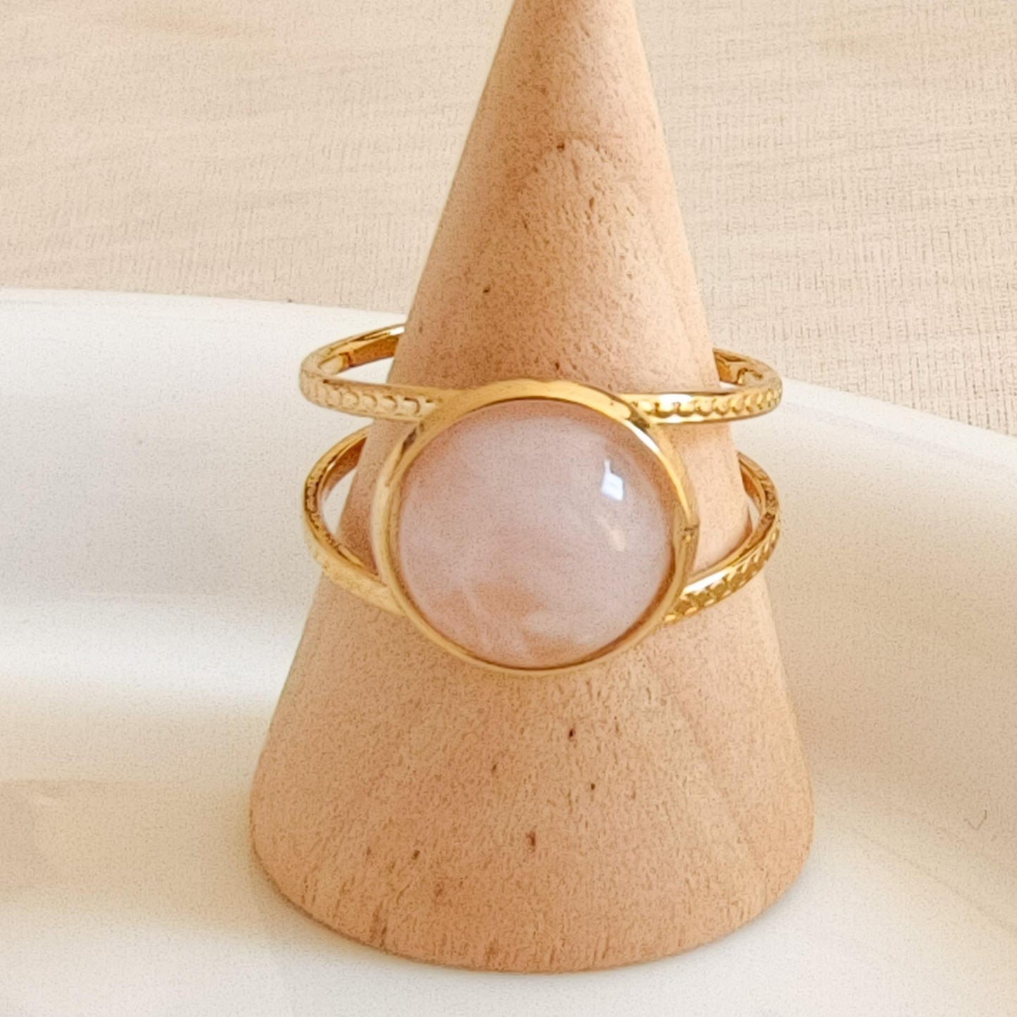 Anillo piedra original ajustable - serie jardín