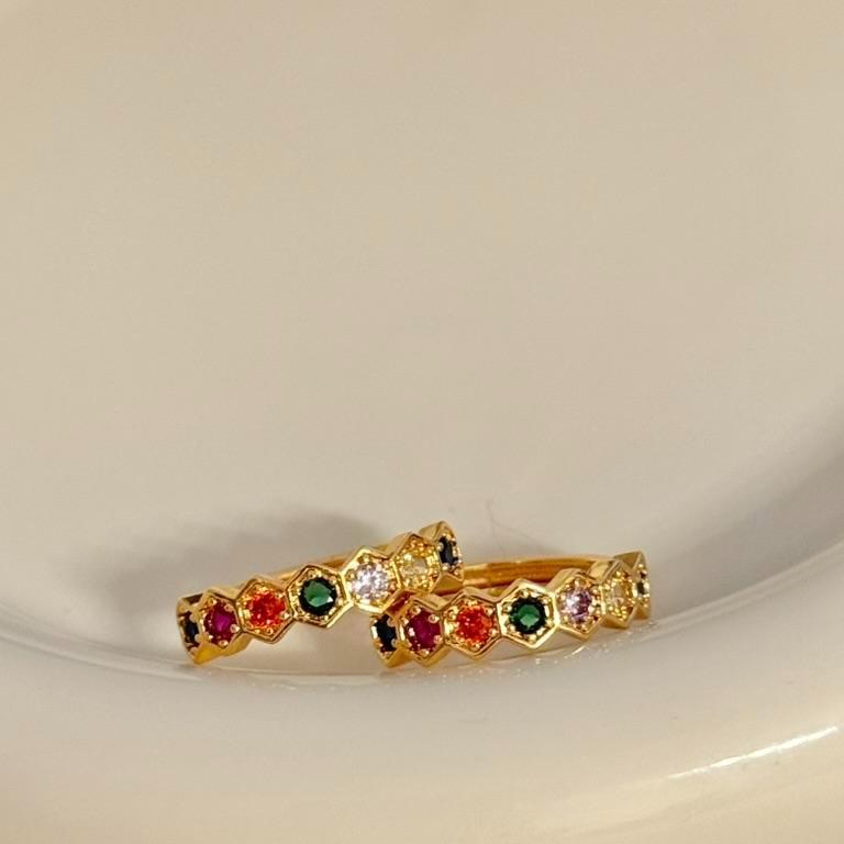 Pendientes de panal- (4 colores)