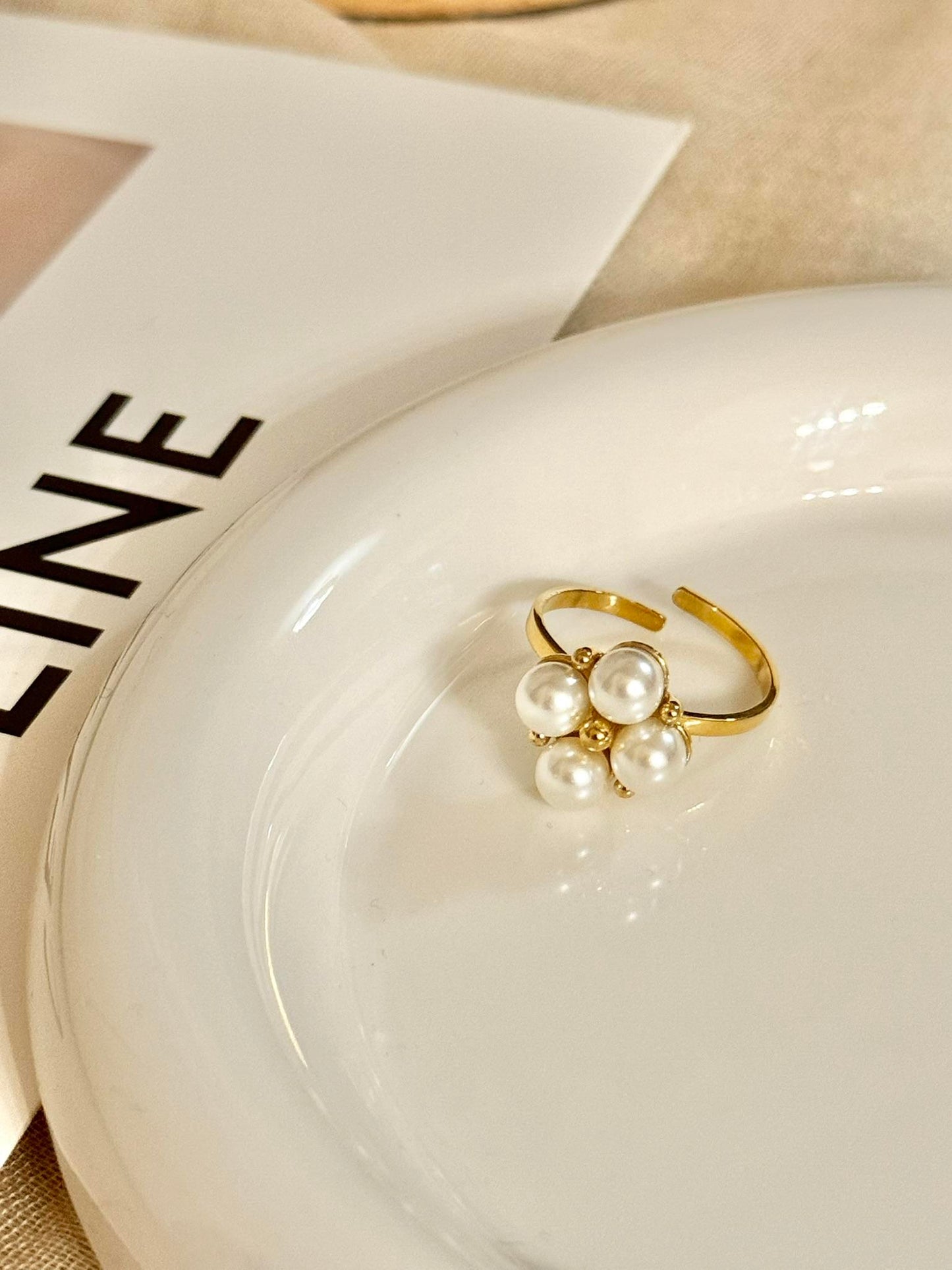 Anillo Princesa Ajustable (cuatro bolitas)