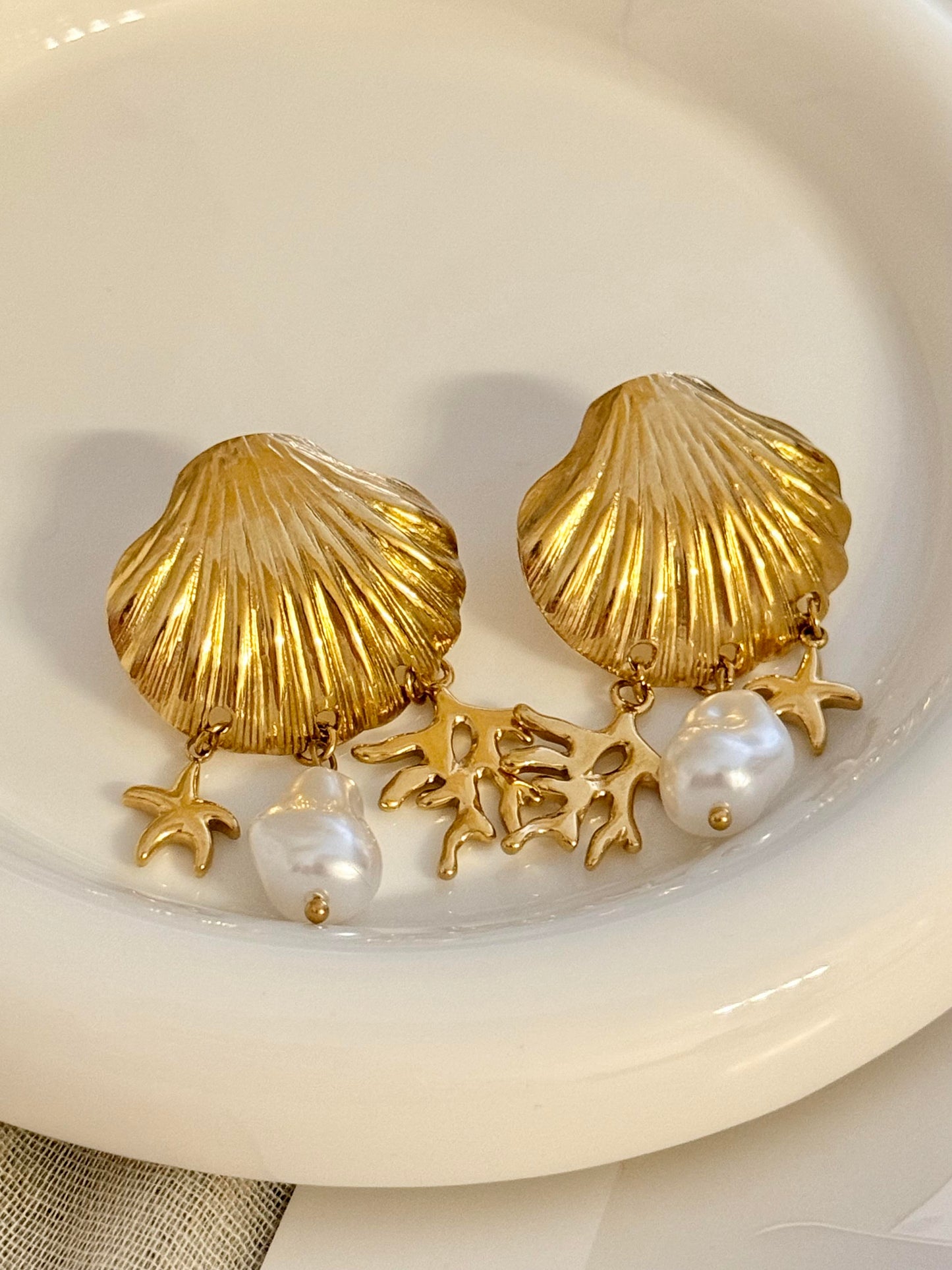 Pendientes de concha