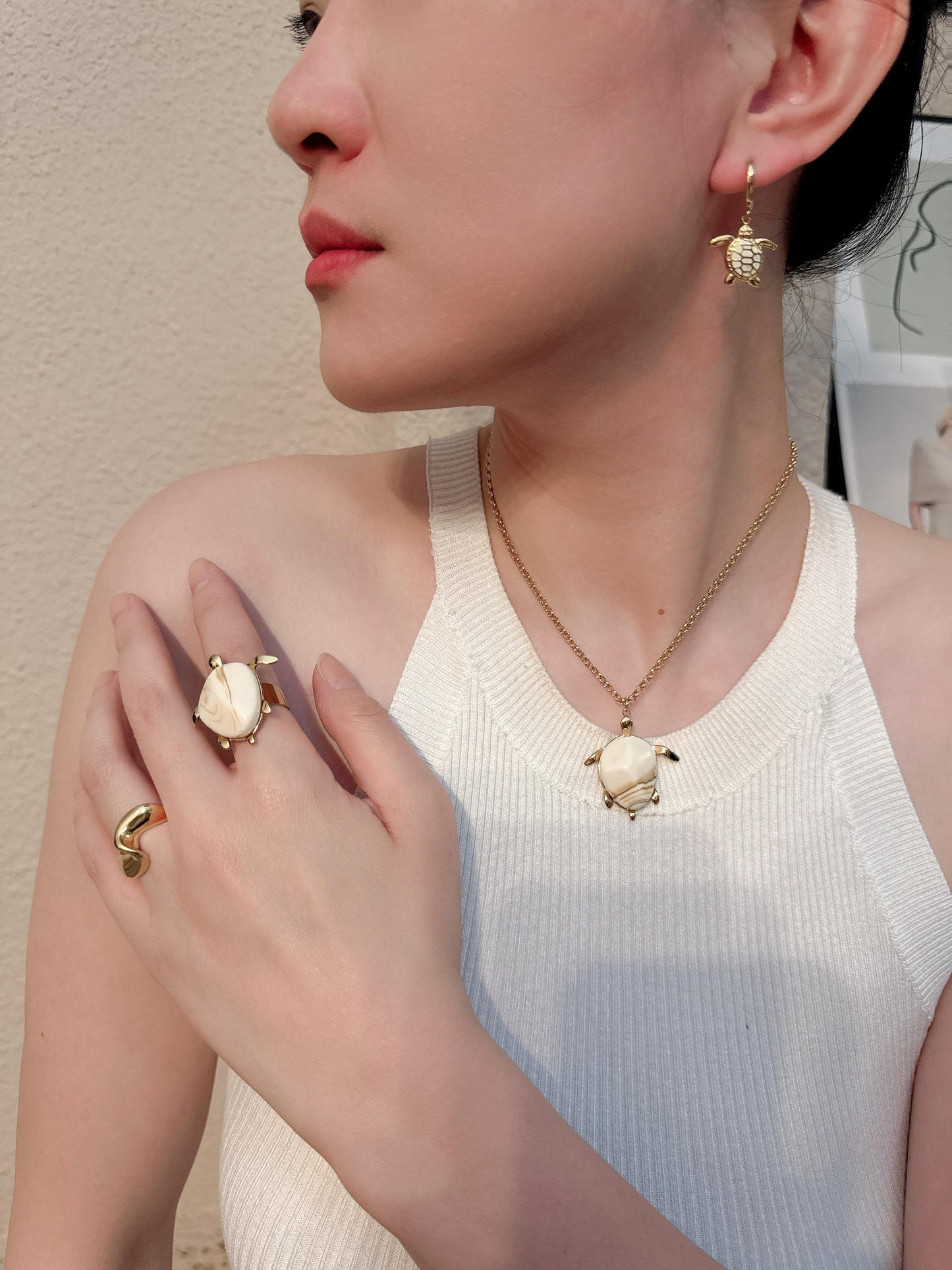 Collar Tortuga de piedra original