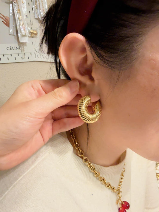 Pendientes donut rayo