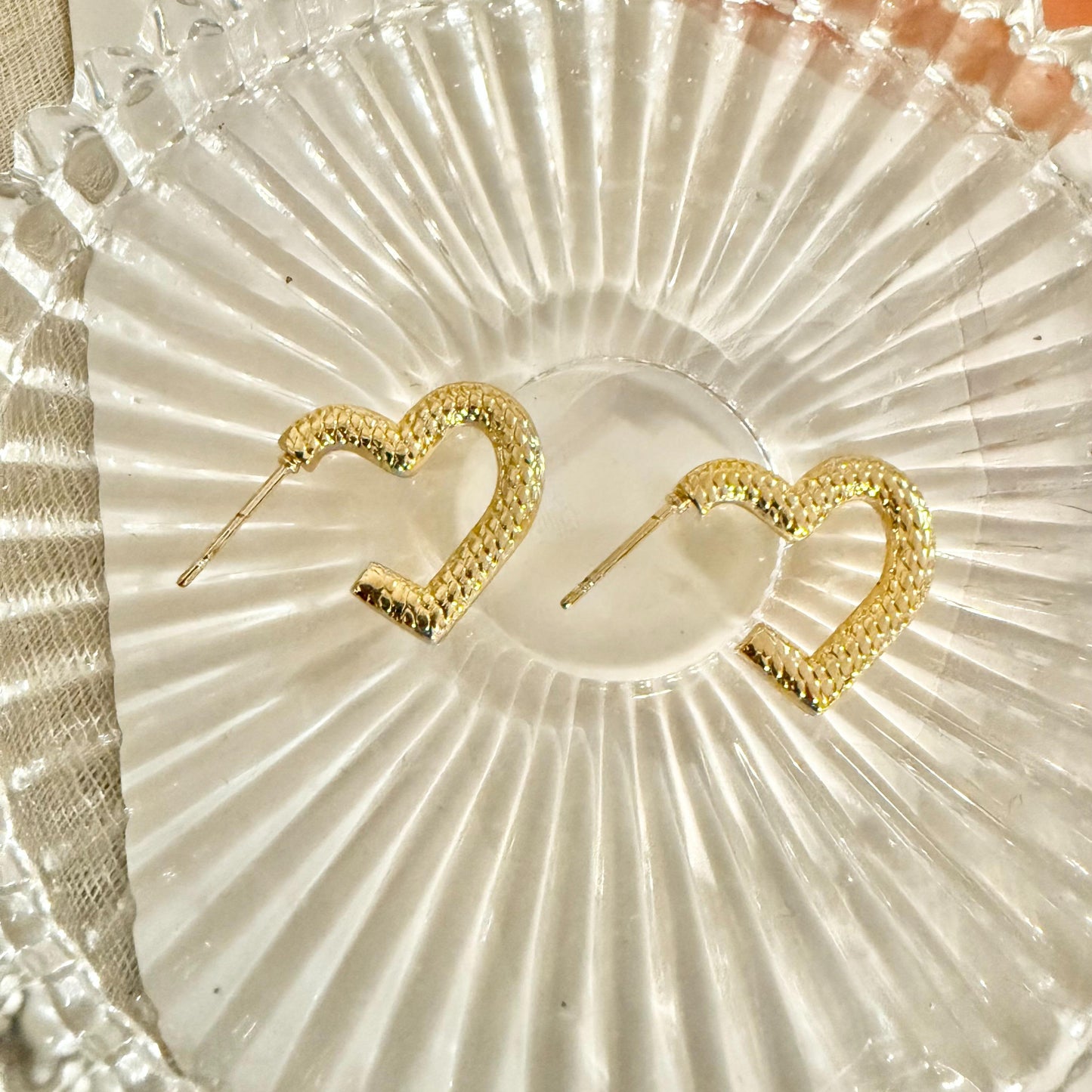 Pendientes de Forma Corazon / Sol