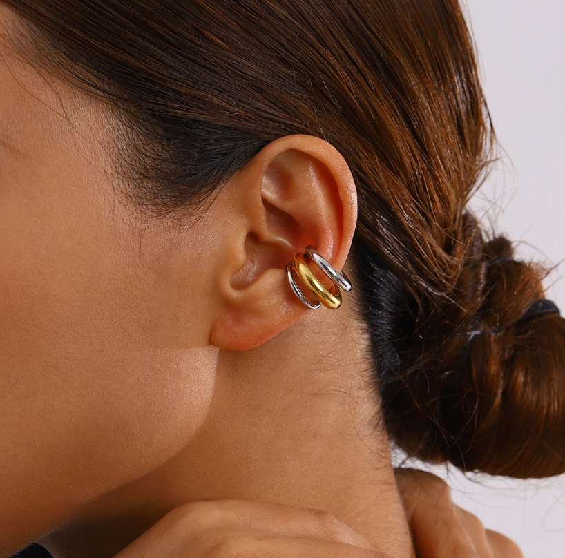 Look Bicolor Aura Duo (cuff + anillo)