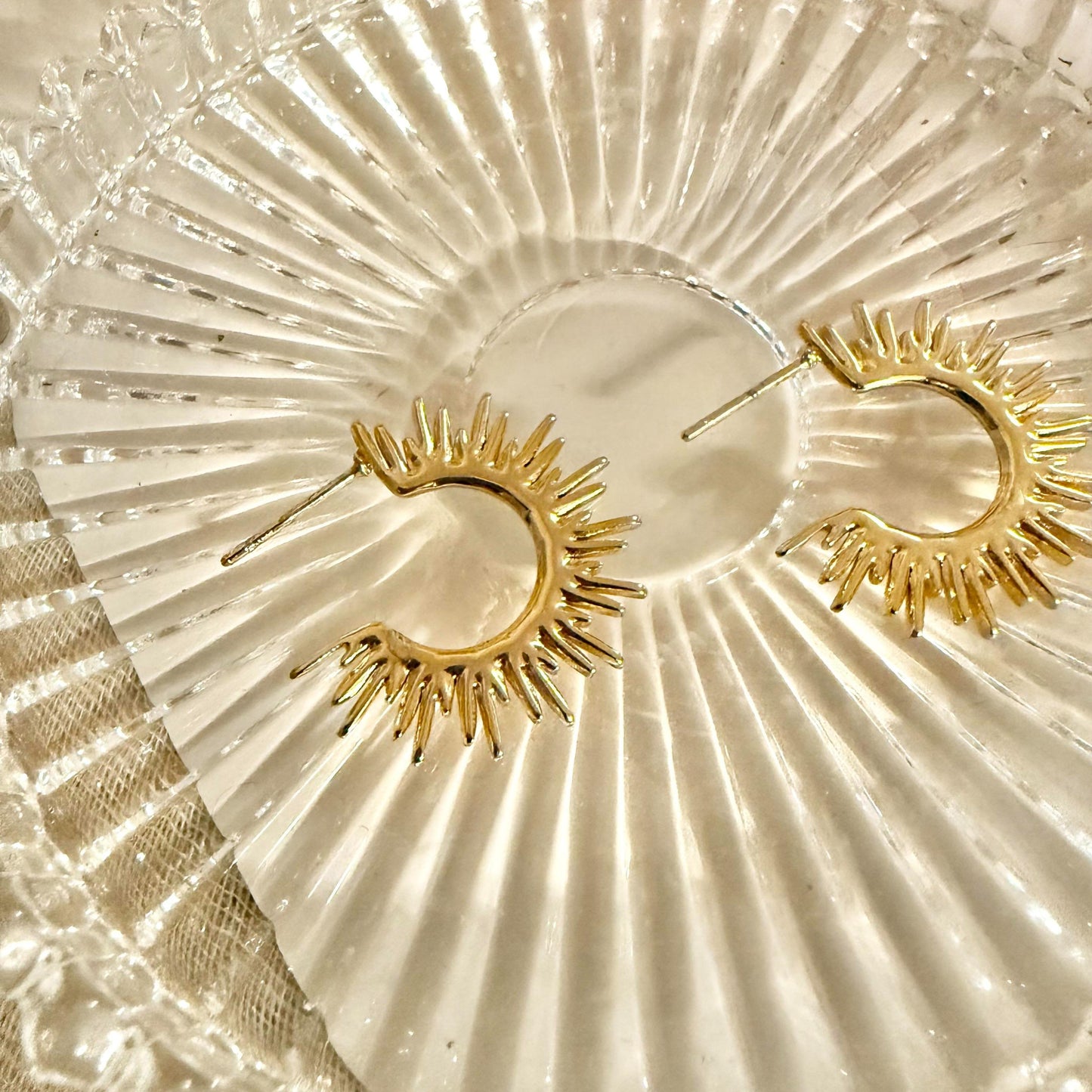 Pendientes de Forma Corazon / Sol