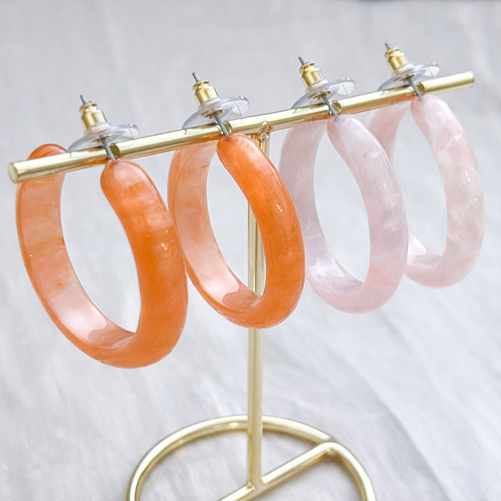 Pendientes Aro Candy （2 colores）
