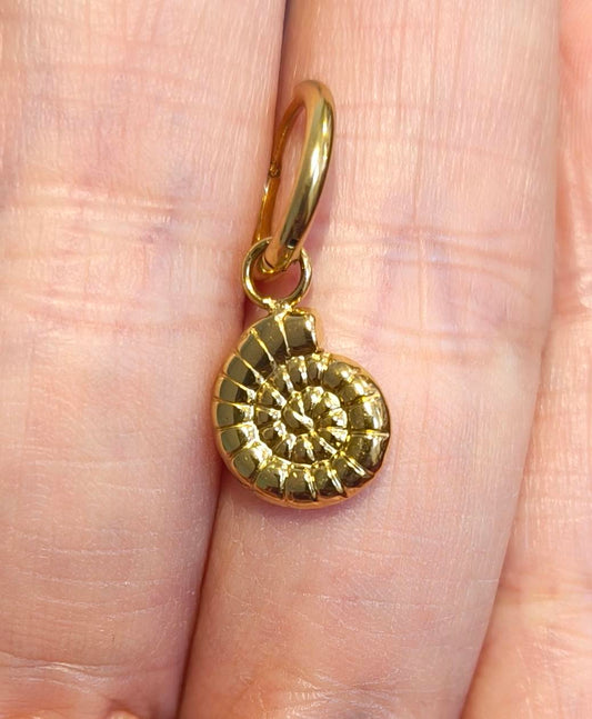 Pendientes aro caracola