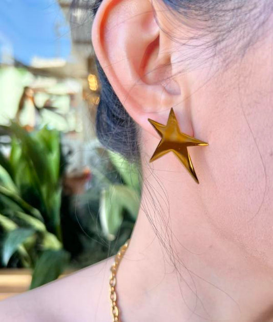 Pendiente estrella rock star