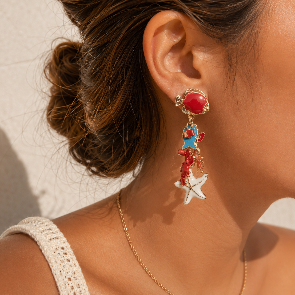 Pendientes Tenerife （pez & largo）