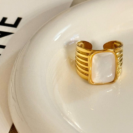 Anillo del Sello Talla 18-19 en Acero Inoxidable