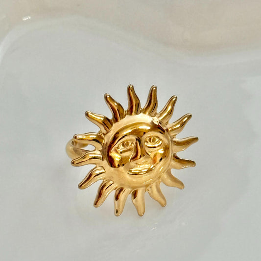 Anillo sol mediano ajustable