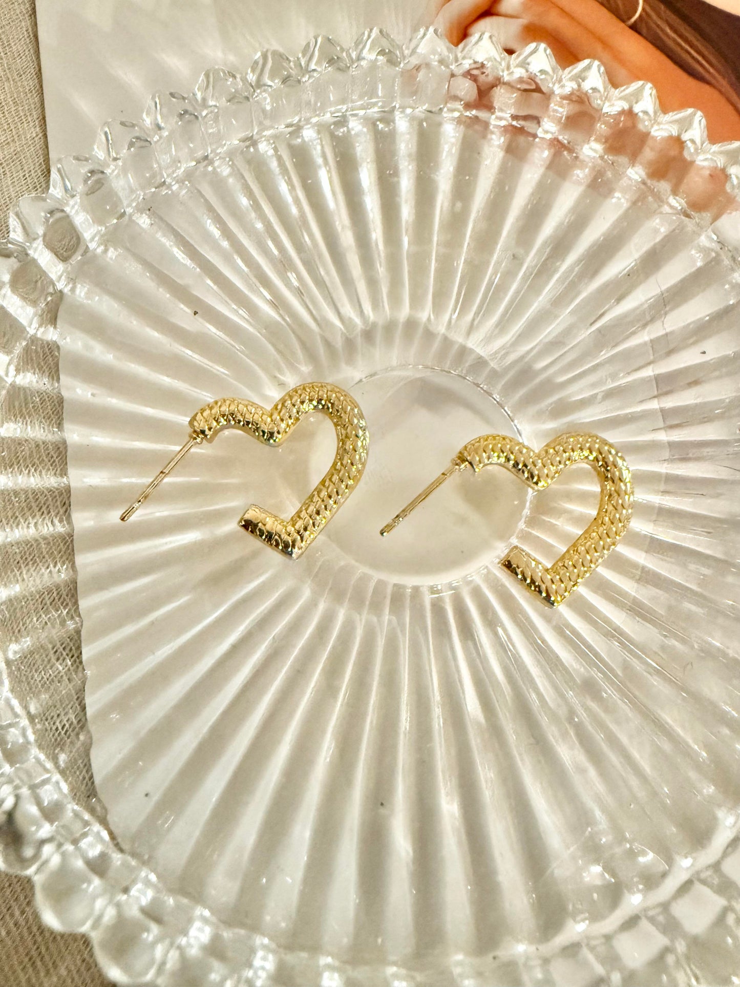 Pendientes de Forma Corazon / Sol