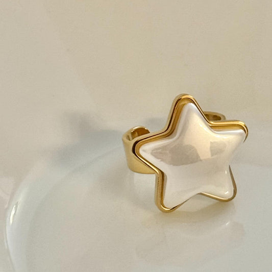 Anillo Estrella del Deseo - Joya Elegante de Alta Calidad para Symbolizar Esperanzas y Sueños