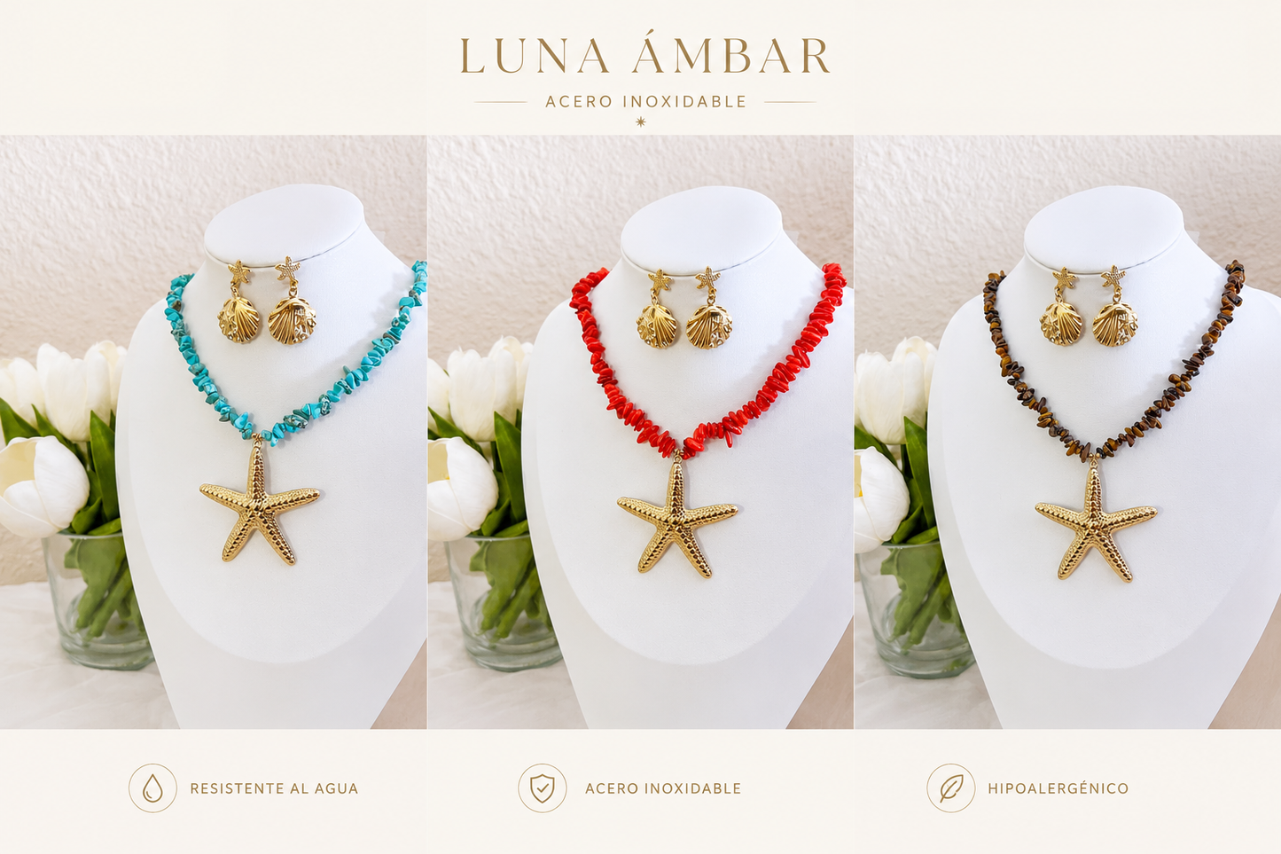 Collar Oceana（3 colores）Estrella
