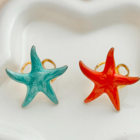 Anillo de estrella colorida Ajustable