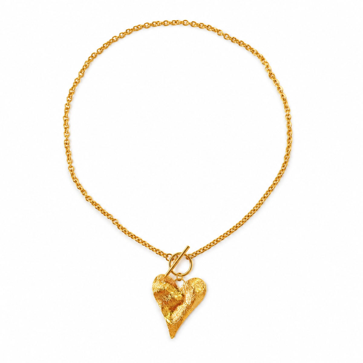 Collar Acero Luz de Corazón