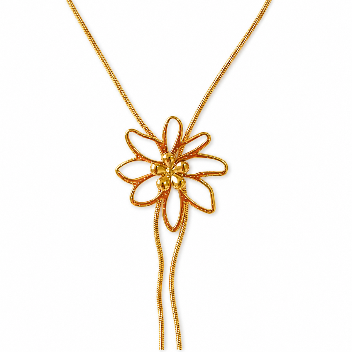 Collar Acero Flor Margarita de Lucía