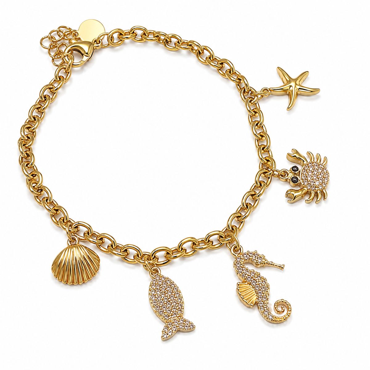 Look Acero Tesoro de Mar de Menorca ( caballito de mar_collar y pulsera)
