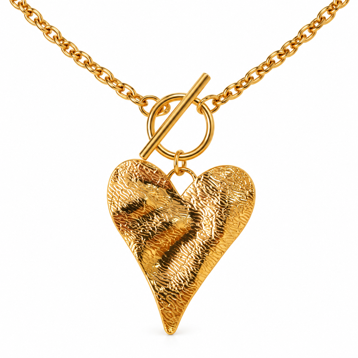 Collar Acero Luz de Corazón