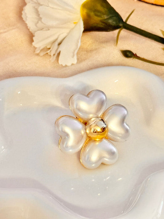 Anillo flor（grande）talla ajustable 17-18