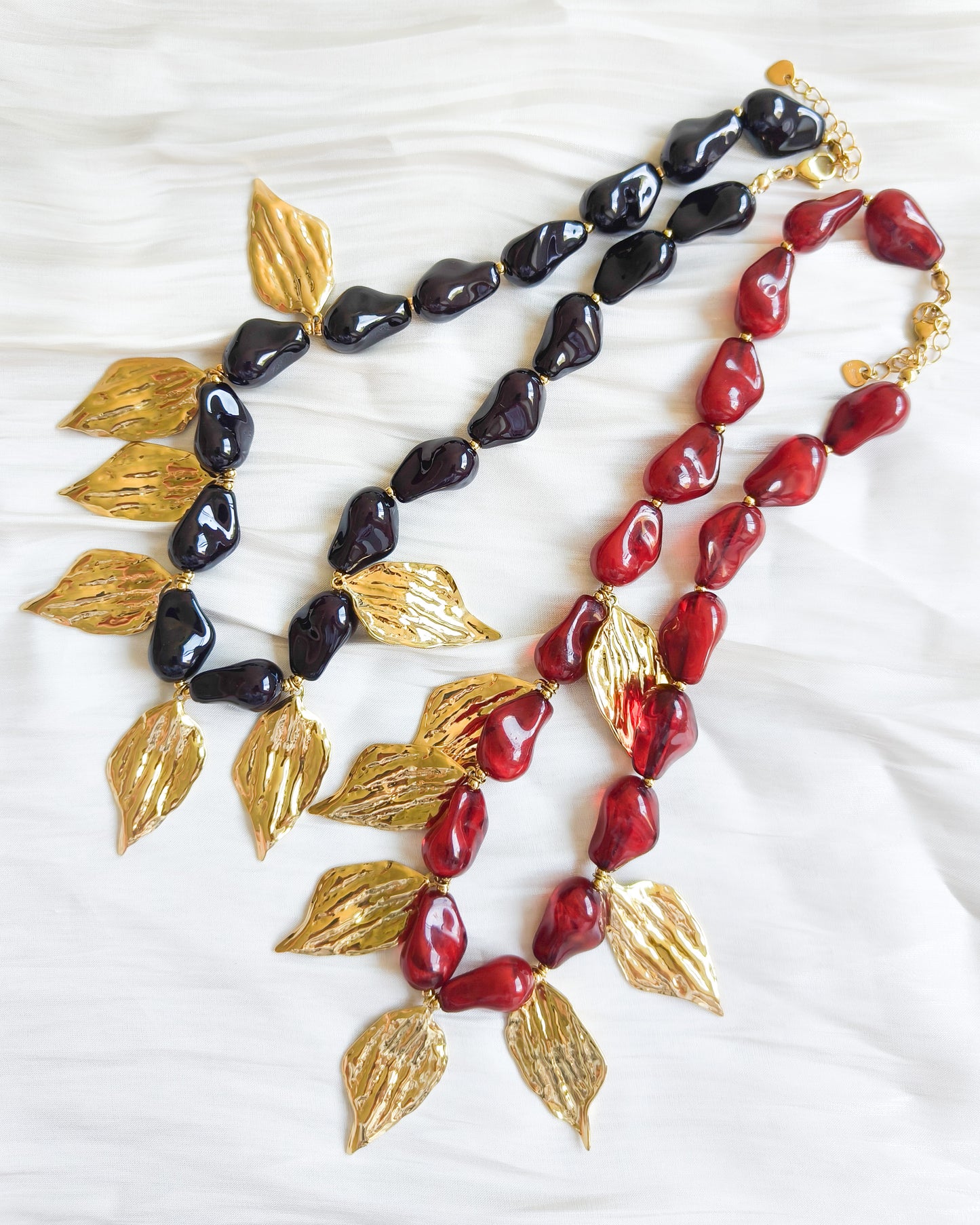 Collar Hojas Doradas