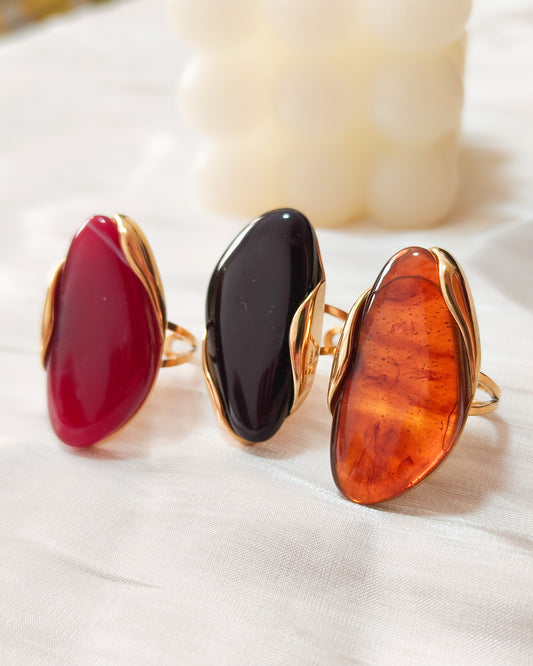 Anillo Aurora ( efecto piedra) ajustable