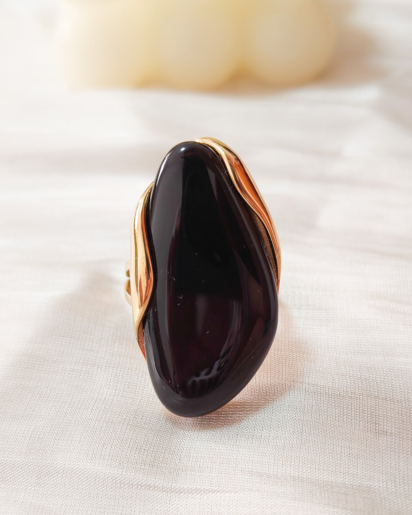 Anillo Aurora ( efecto piedra) ajustable