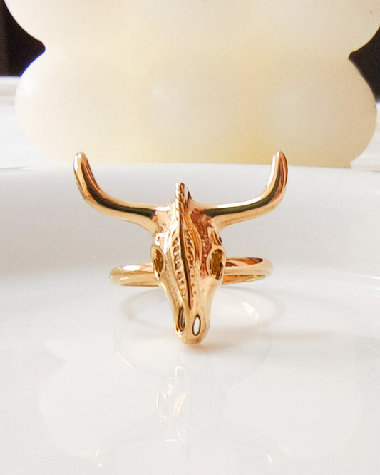 Anillo Espíritu Salvaje toro (ajustable)