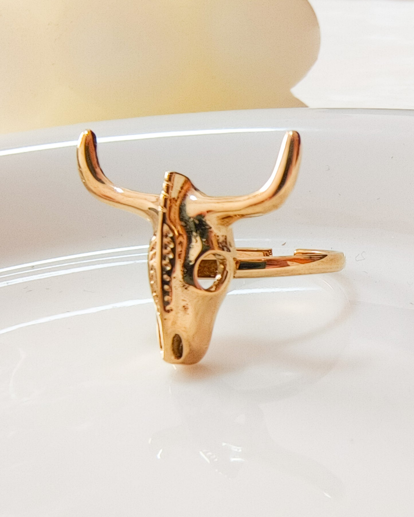 Anillo Espíritu Salvaje toro (ajustable)