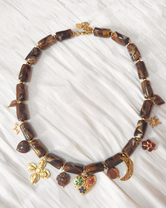 Collar Bohemia de Amuletos Elisa (corazón)