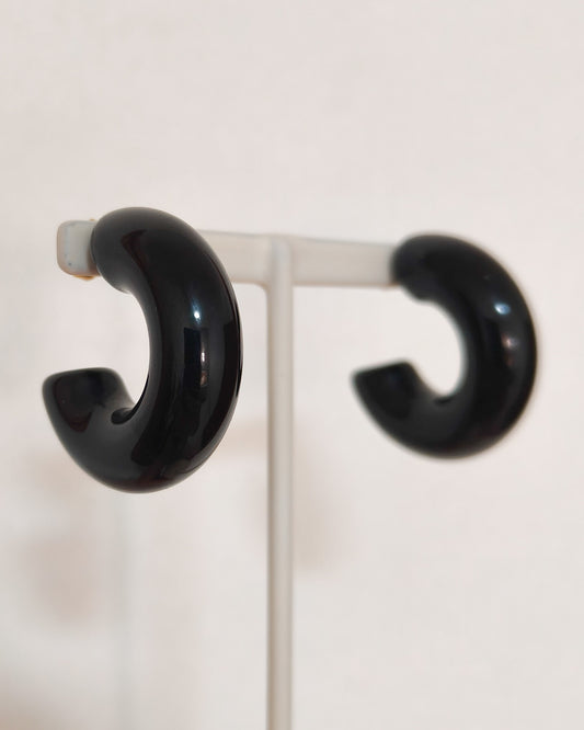 Pendiente aros donut grueso