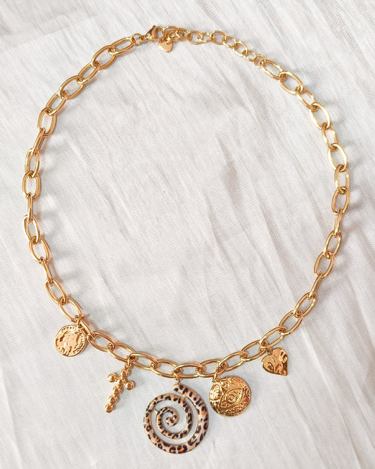 Collar espiral felina