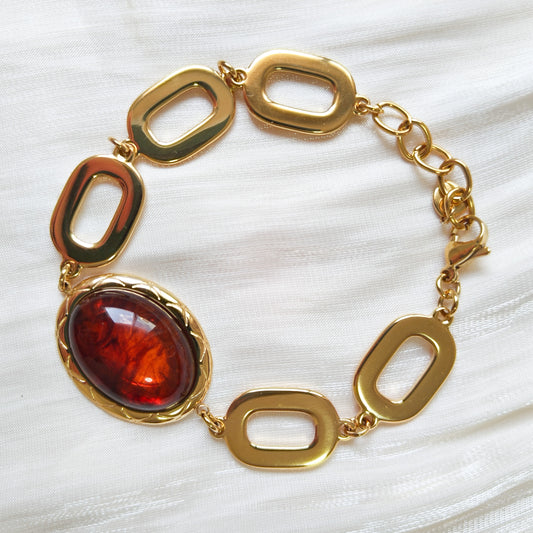 Pulsera Óvalo Dorado ( nocturno)