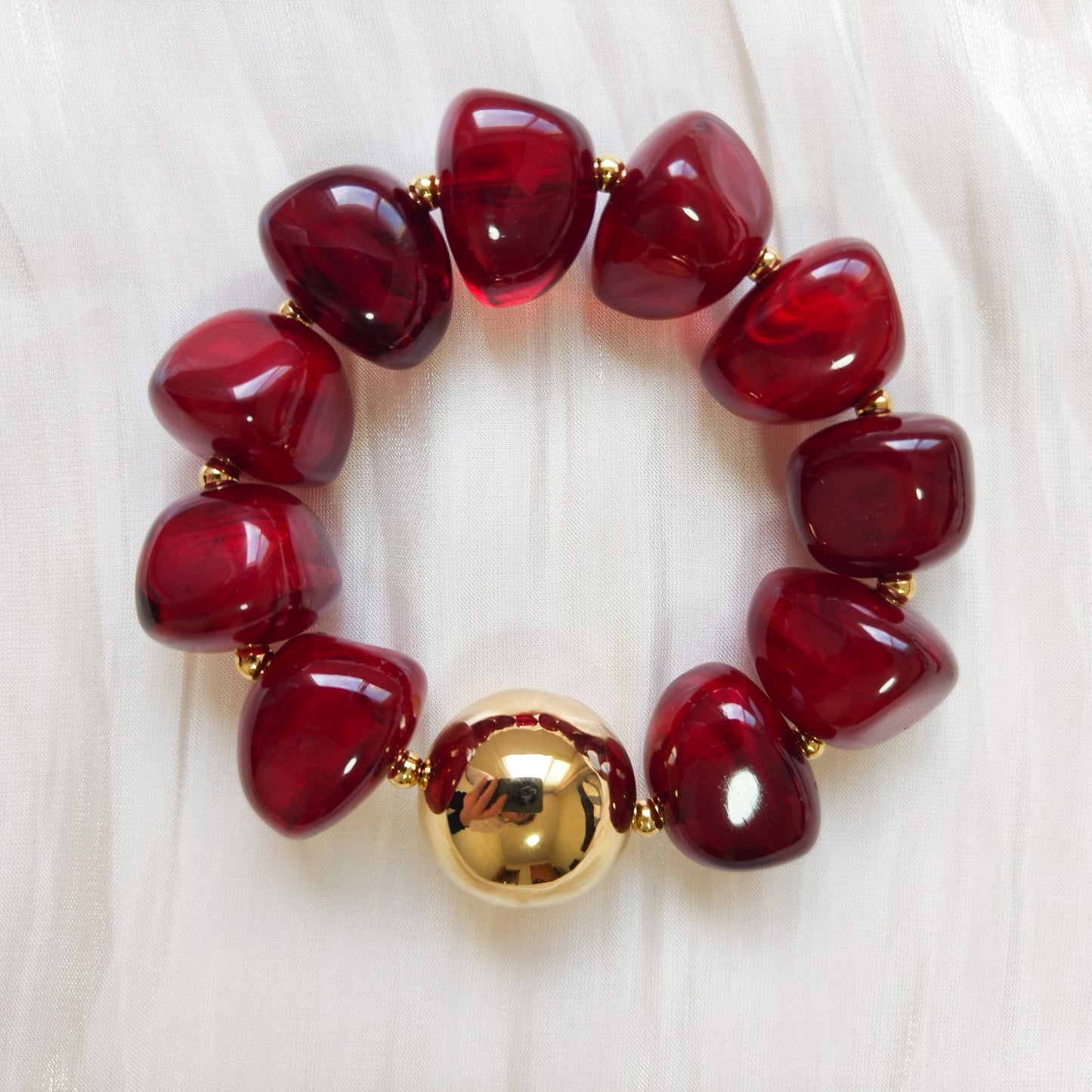 Pulsera Malena Maramelo Miel (lleva bola) (2 colores)