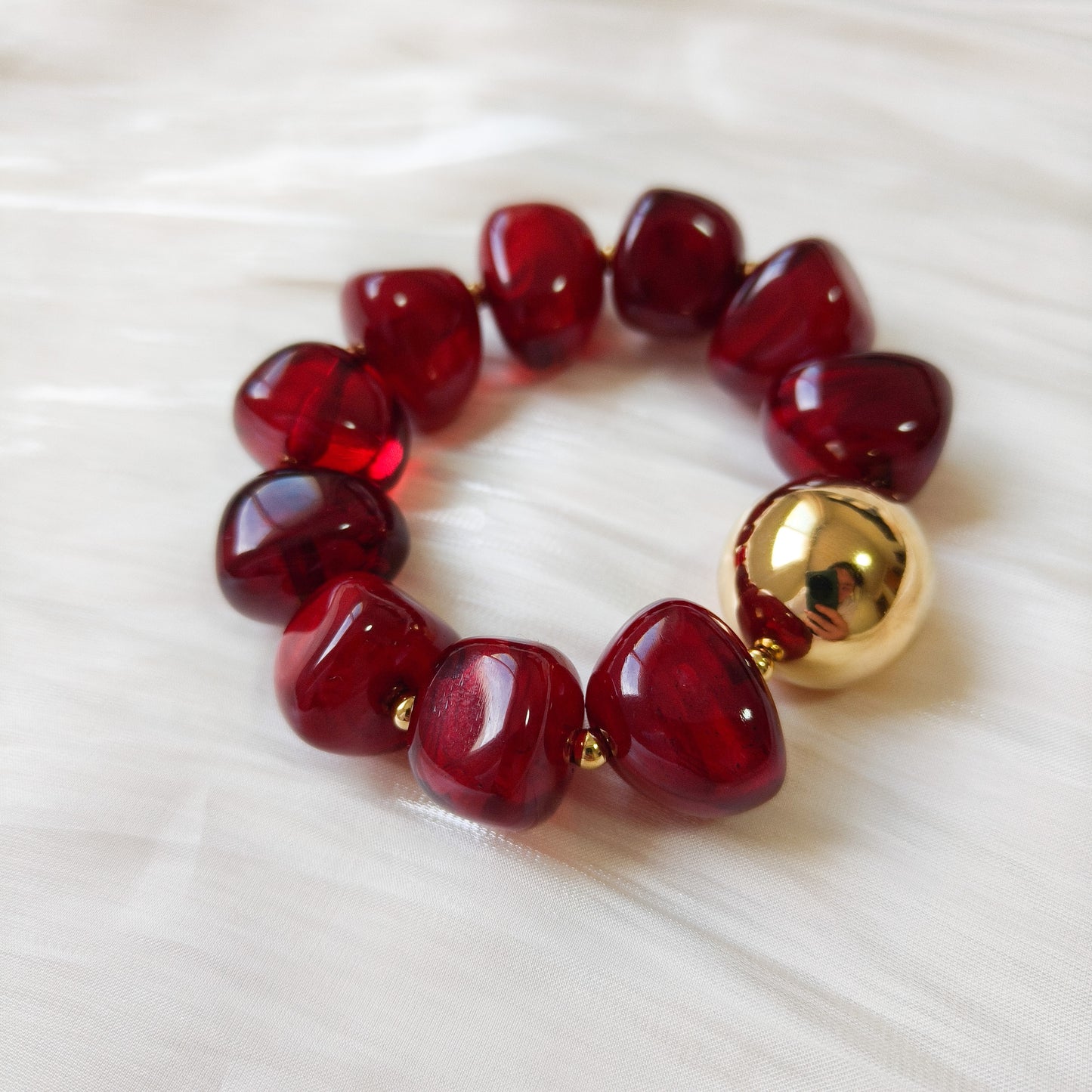Pulsera Malena Maramelo Miel (lleva bola) (2 colores)