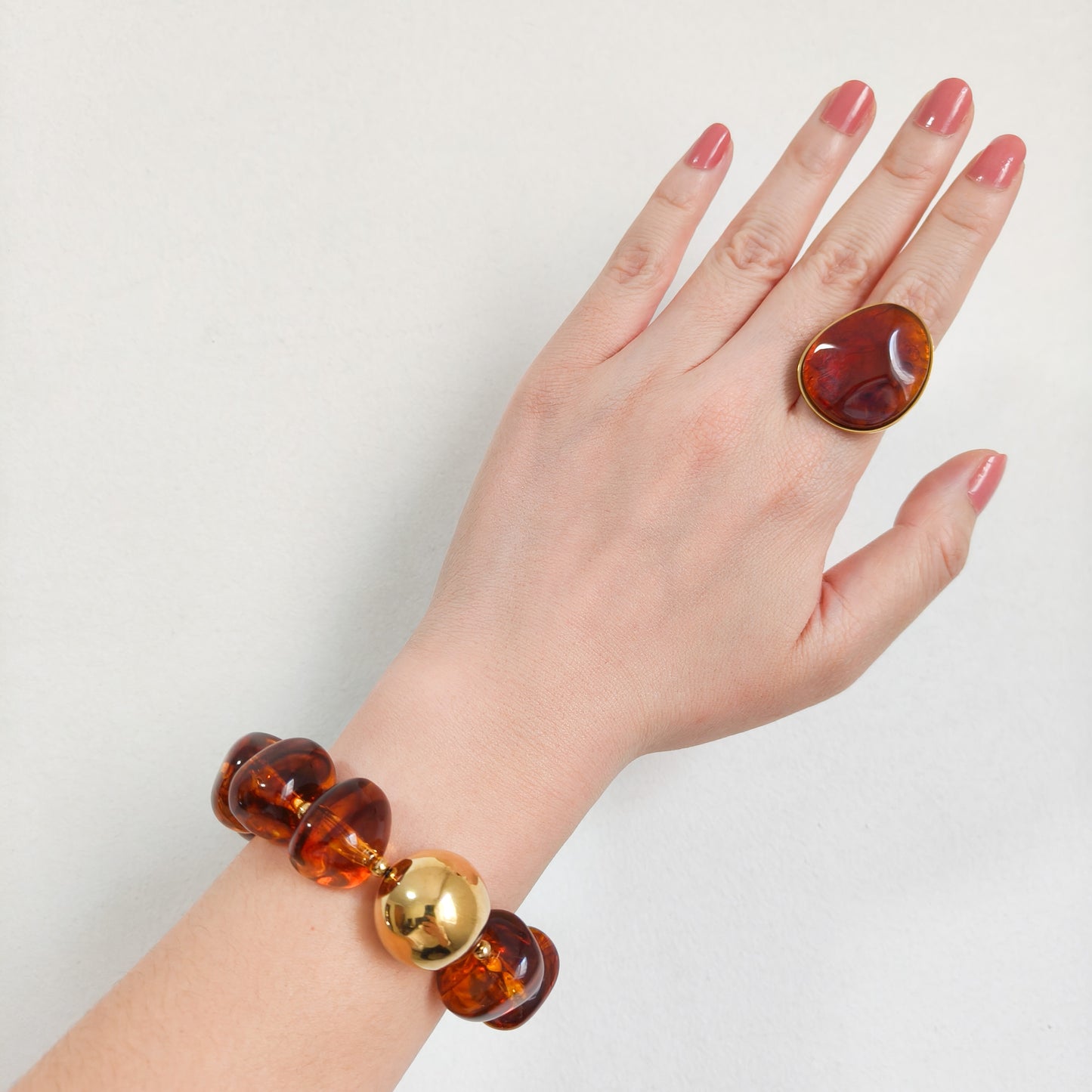 Pulsera Malena Maramelo Miel (lleva bola) (2 colores)