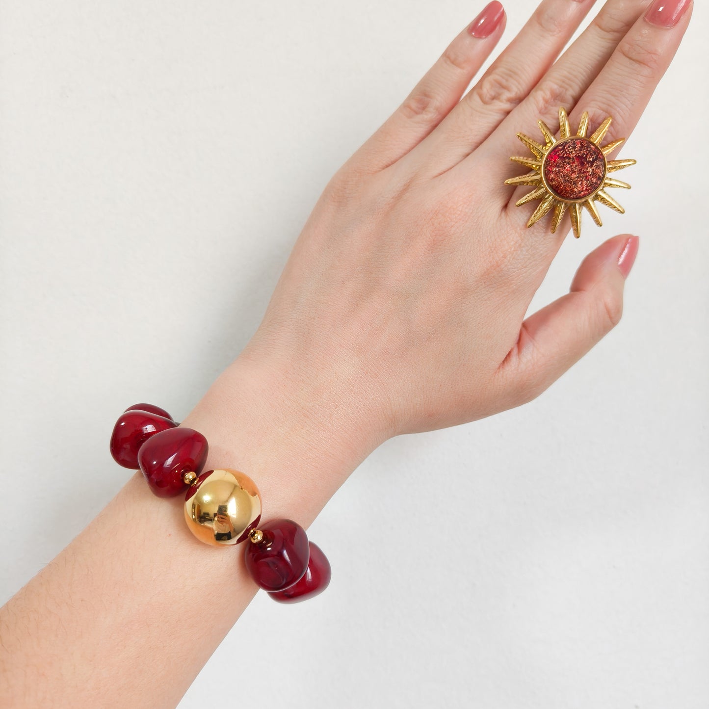 Pulsera Malena Maramelo Miel (lleva bola) (2 colores)