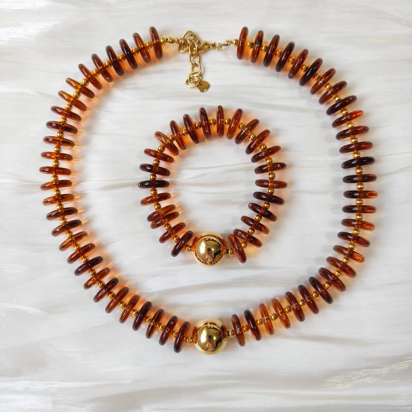 Look Miel Soho (collar y pulsera)