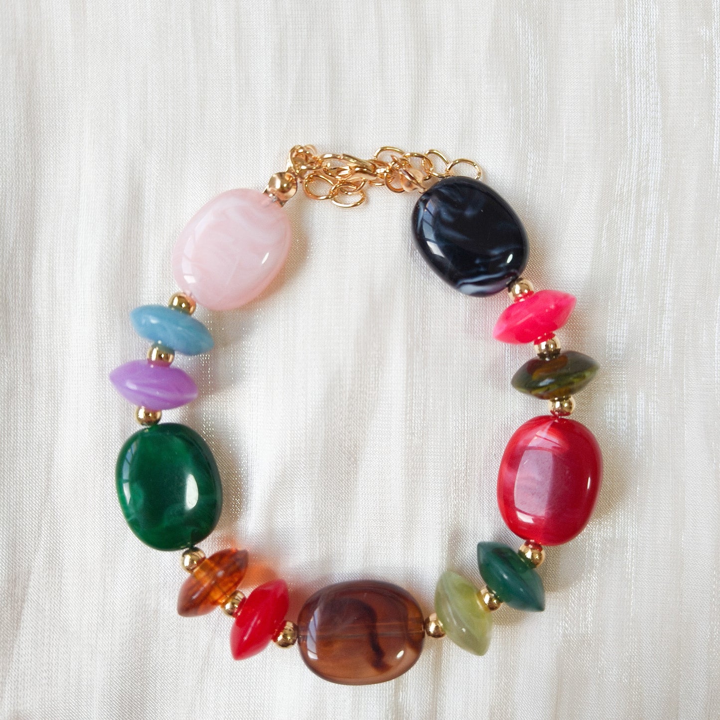 Rebajas -20%-Look Sofía Pastel Mix ( collar y pulsera)