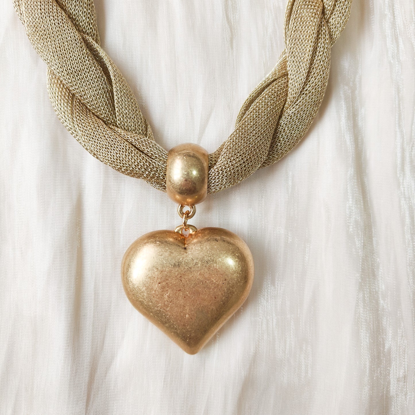 Collar Valentina Trenzado con corazón