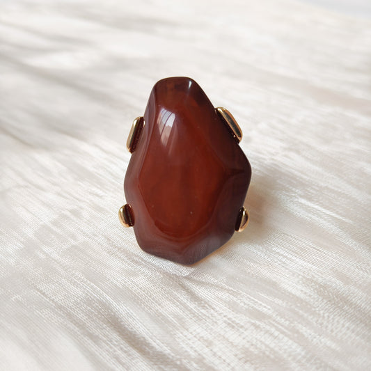 Anillo Luana Terra (modelo grande, ajustable , talla 18-20)