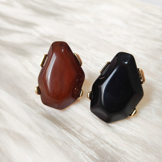 Anillo Luana Terra (modelo grande, ajustable , talla 18-20)